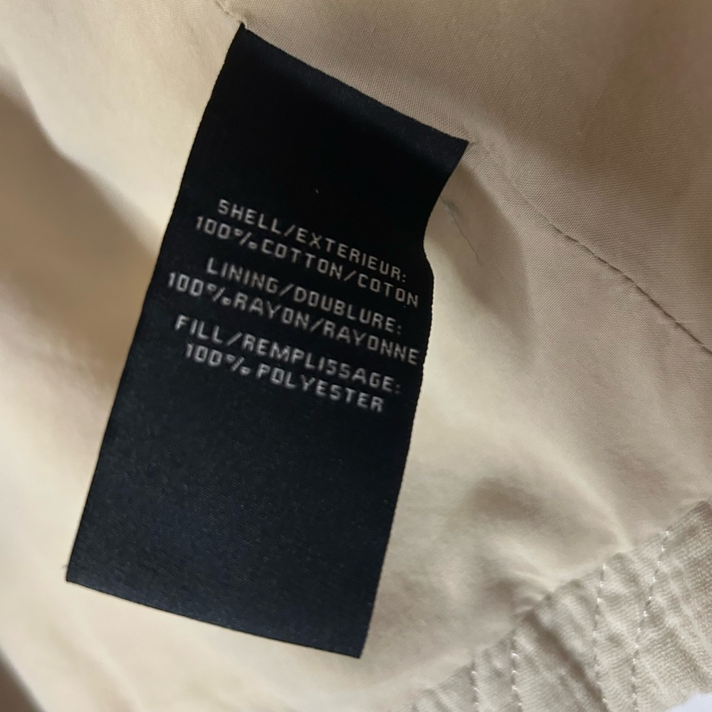 7 For All Mankind Tan Puffer Coat with Quilted Design - Picture 7 of 8